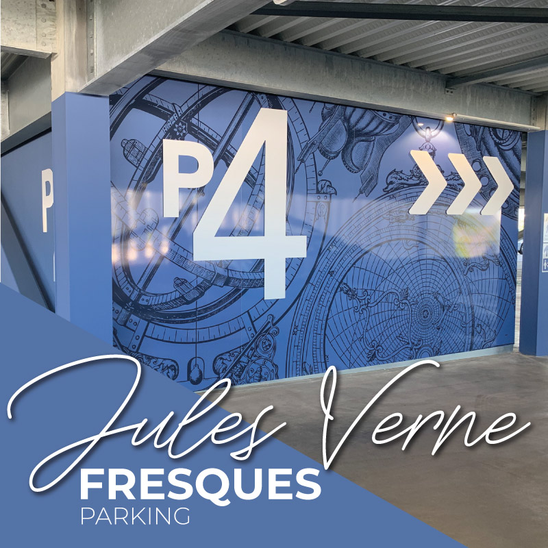 Fresques Parking Jules Verne
